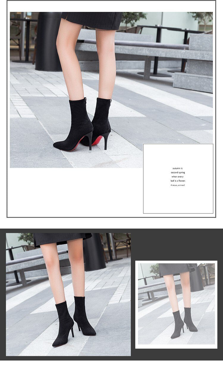 Pointed Toe Thin Heels For Women