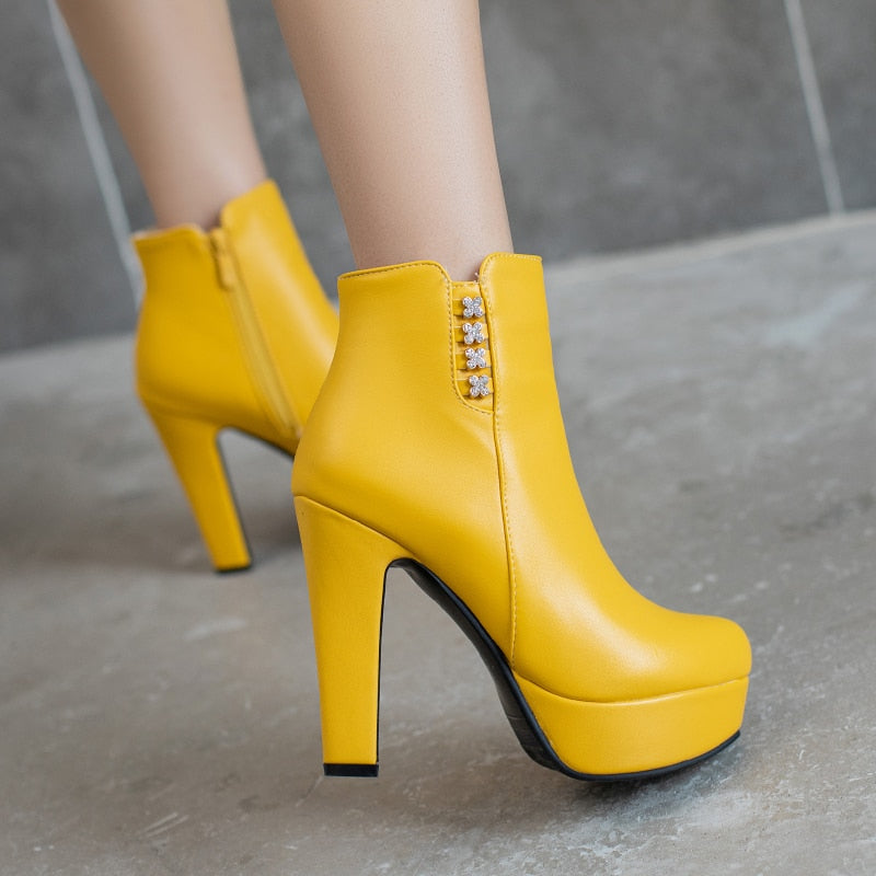 Platform Ankle Boots For Women