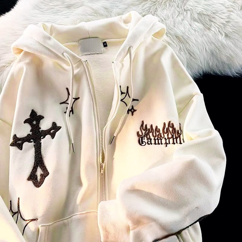 Gothic Embroidery Hoodies