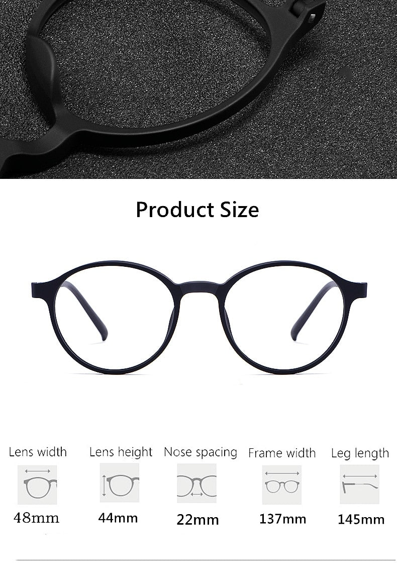 Retro Round Optical Prescription Eyeglasses