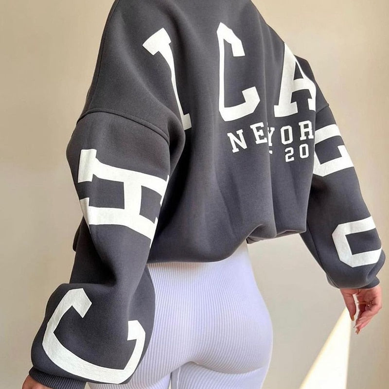 Clothing Sweatshirt Letter Printing Hoodie