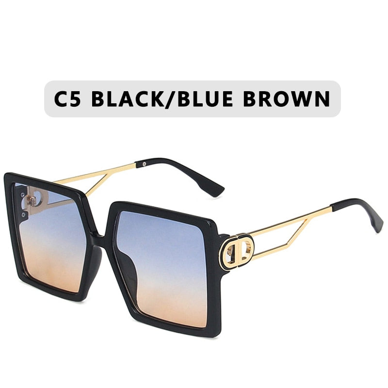 Retro Double Bridges Women Sunglasses